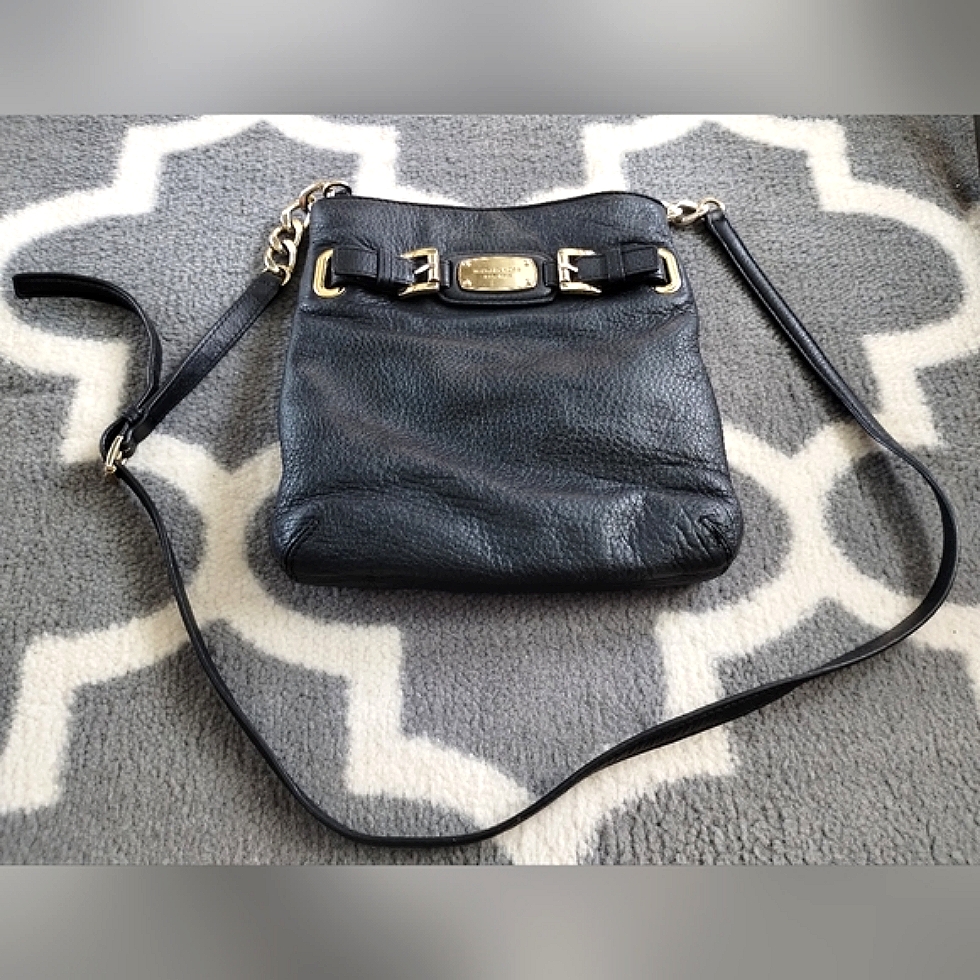Michael Kors Pebbled Leather Hamilton Crossbody